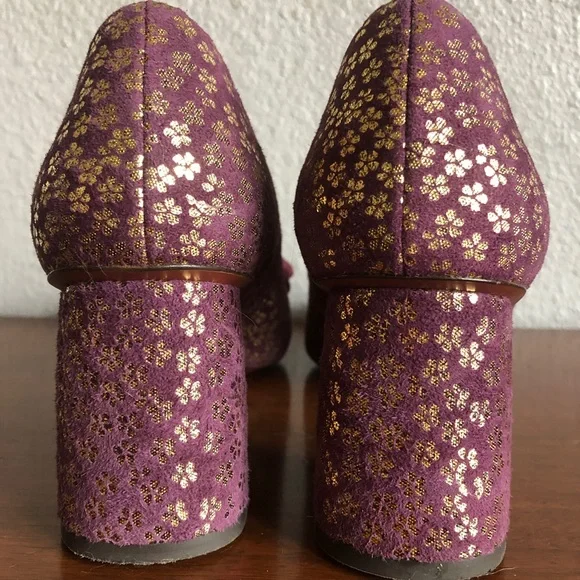 Chie Mihara Purple and Gold Heels 40 - Picture 5 of 12